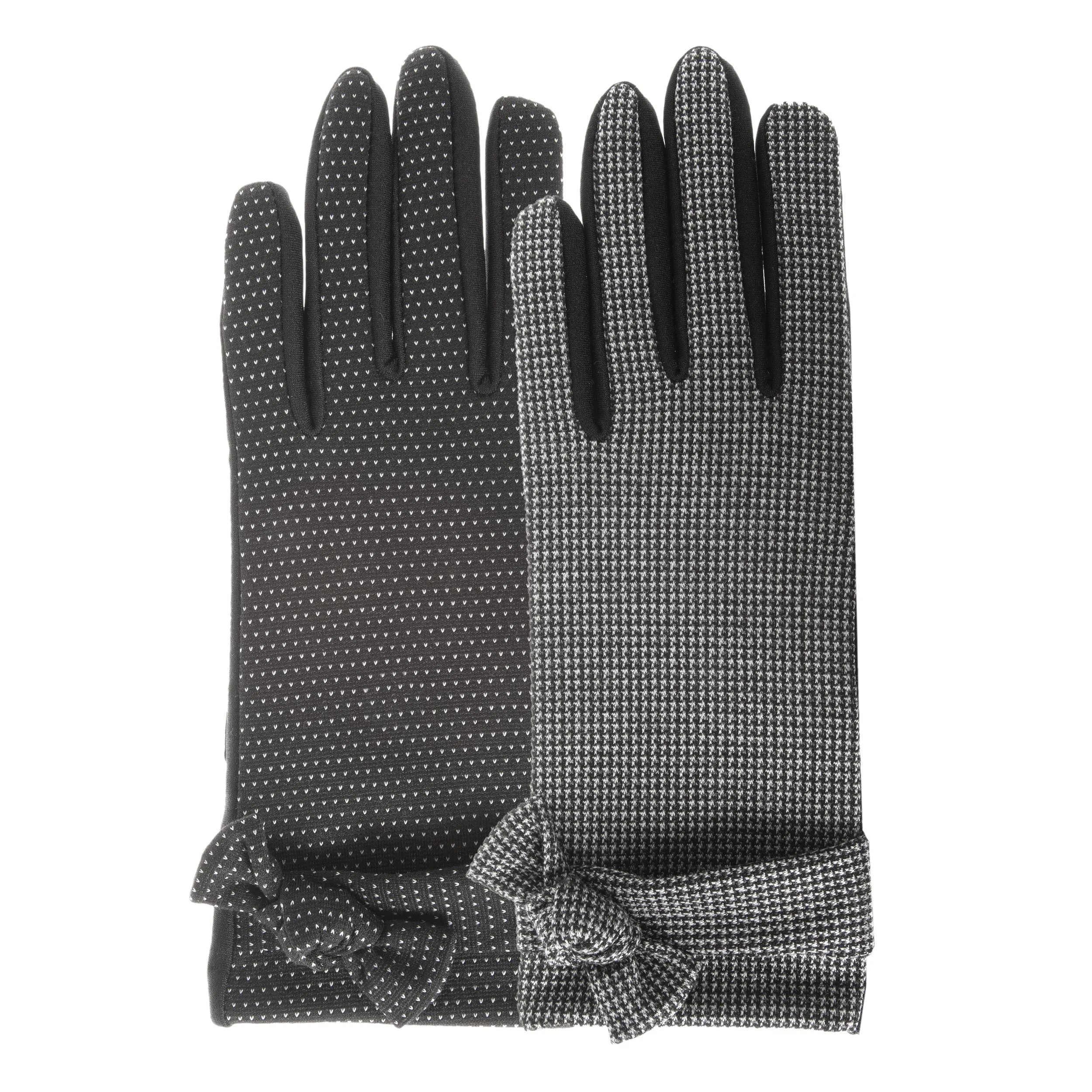 Gants Femme tissu imprimé Pois