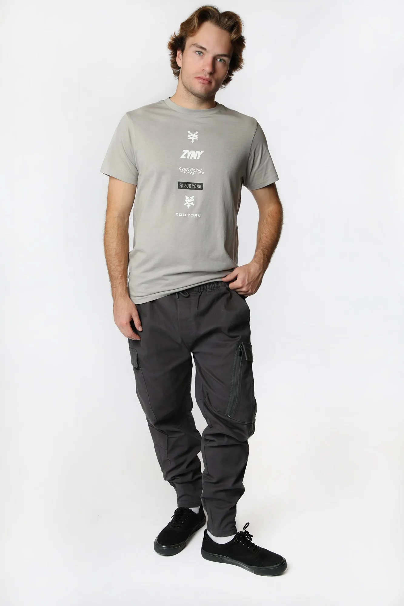 Jogger Cargo en Tricot Doux Zoo York Homme