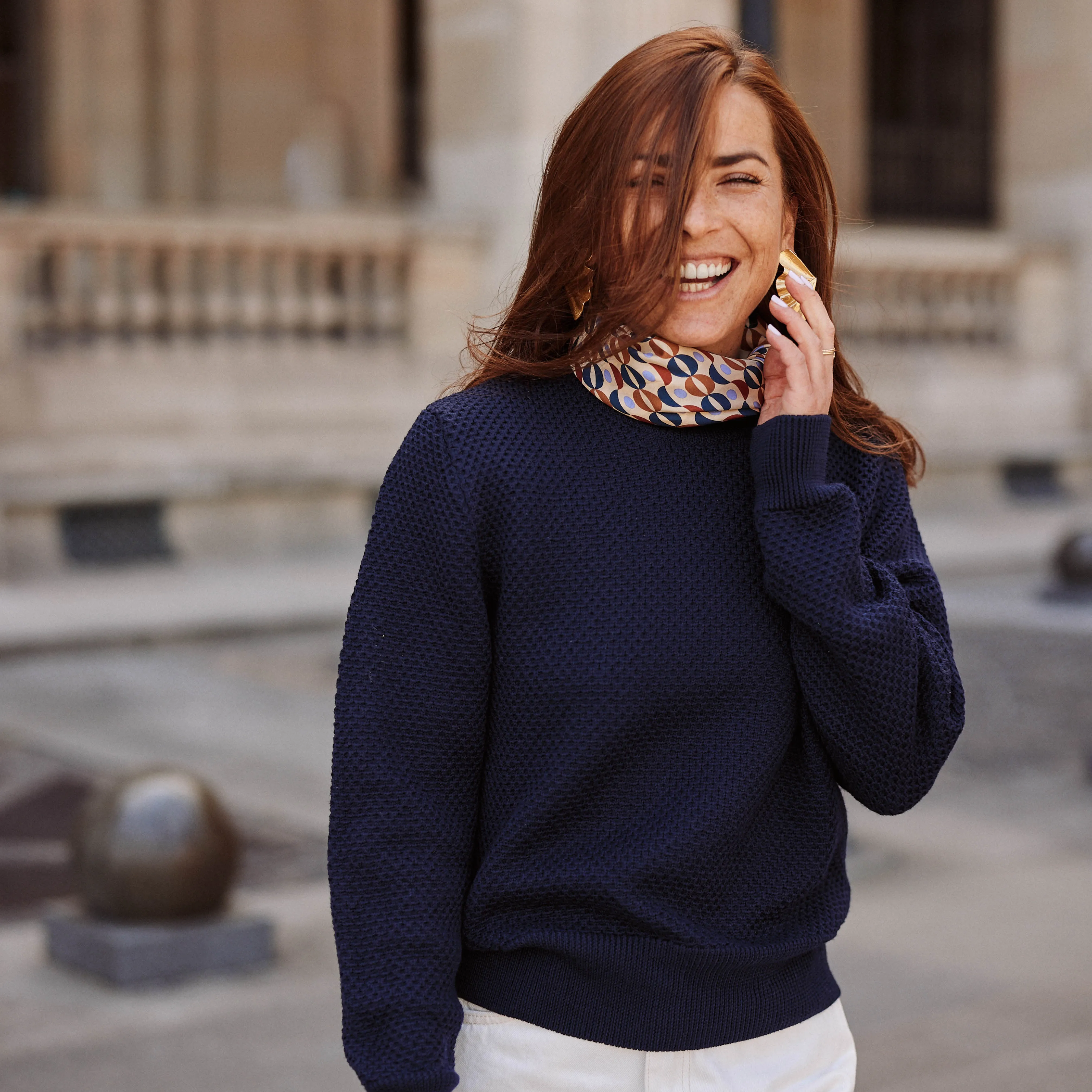 Le Pull Mérinos Nid d'Abeille Cannaregio