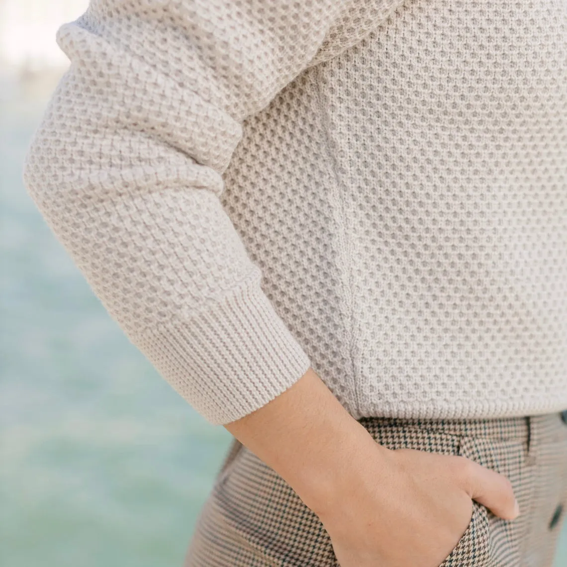 Le Pull Mérinos Nid d'Abeille Cannaregio