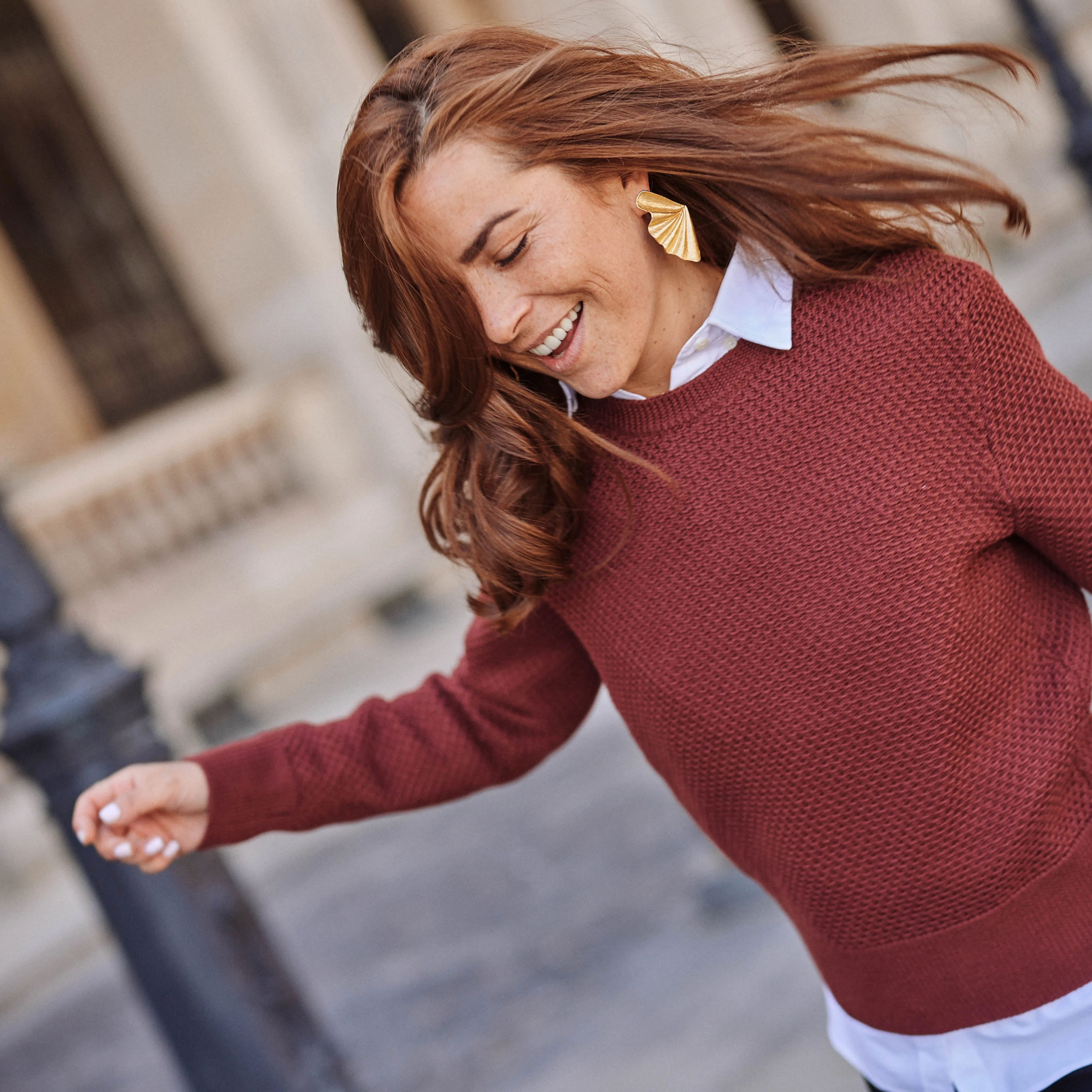 Le Pull Mérinos Nid d'Abeille Cannaregio