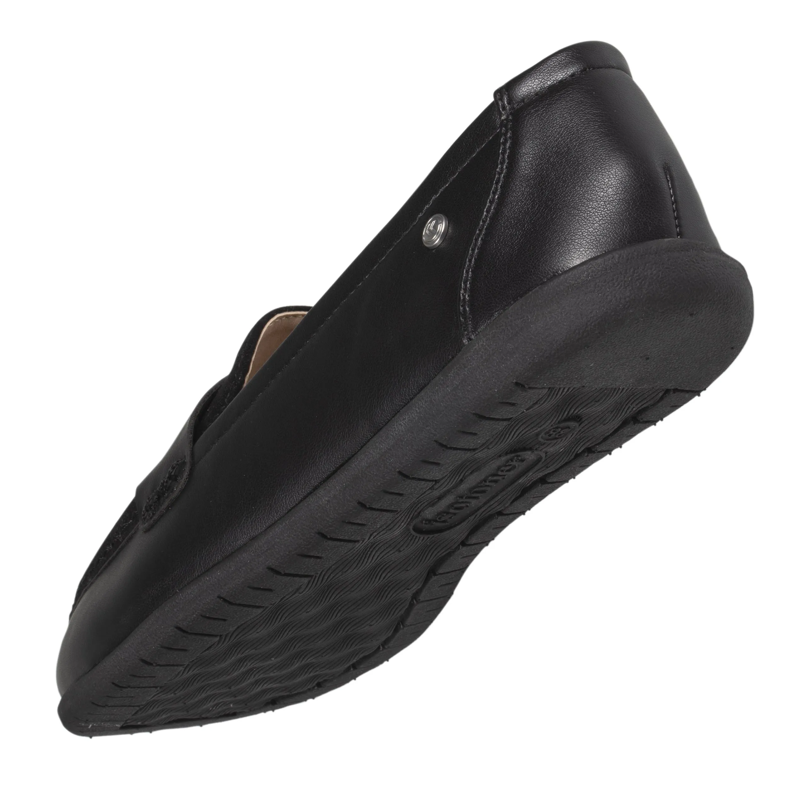 Mocassins Femme bi-matière Noir