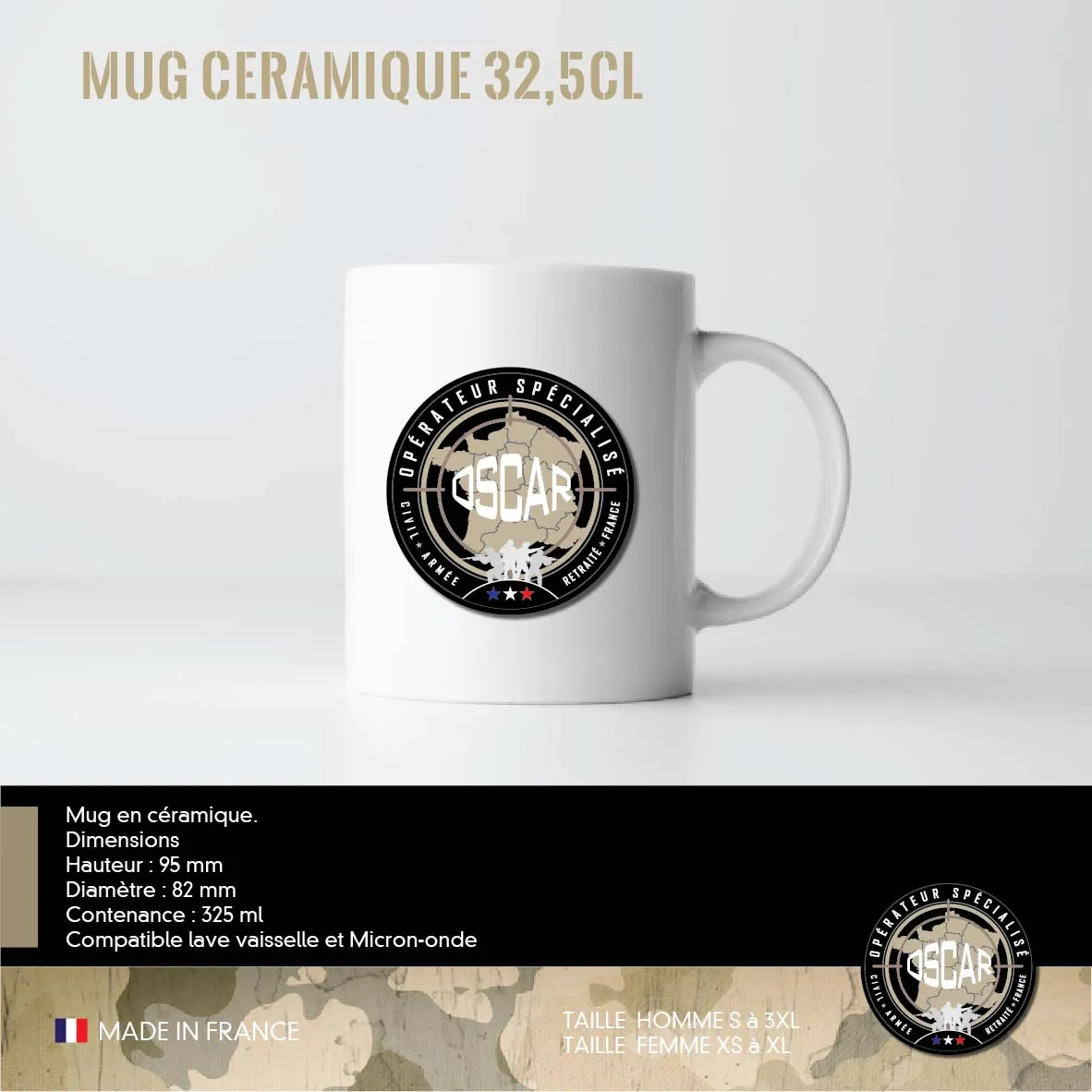 mug ceramique 32,5CL