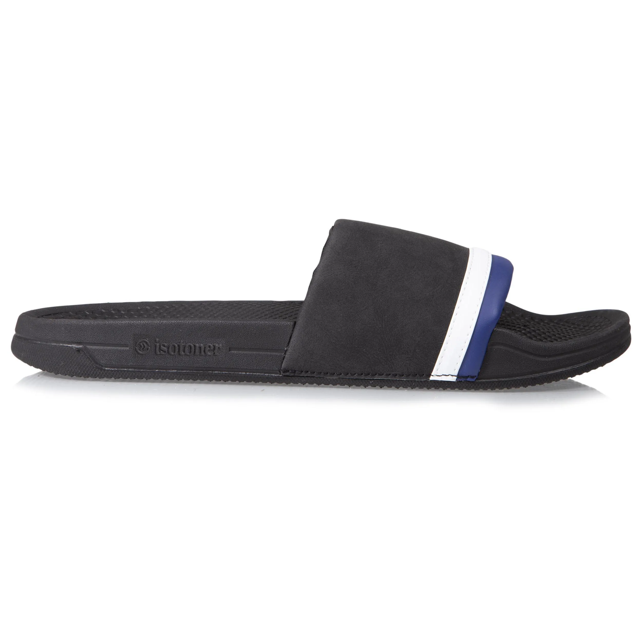 Mules claquettes avec bandeau Homme Noir