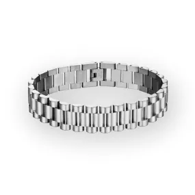 Ostrada Silver 15mm Mens Bracelet