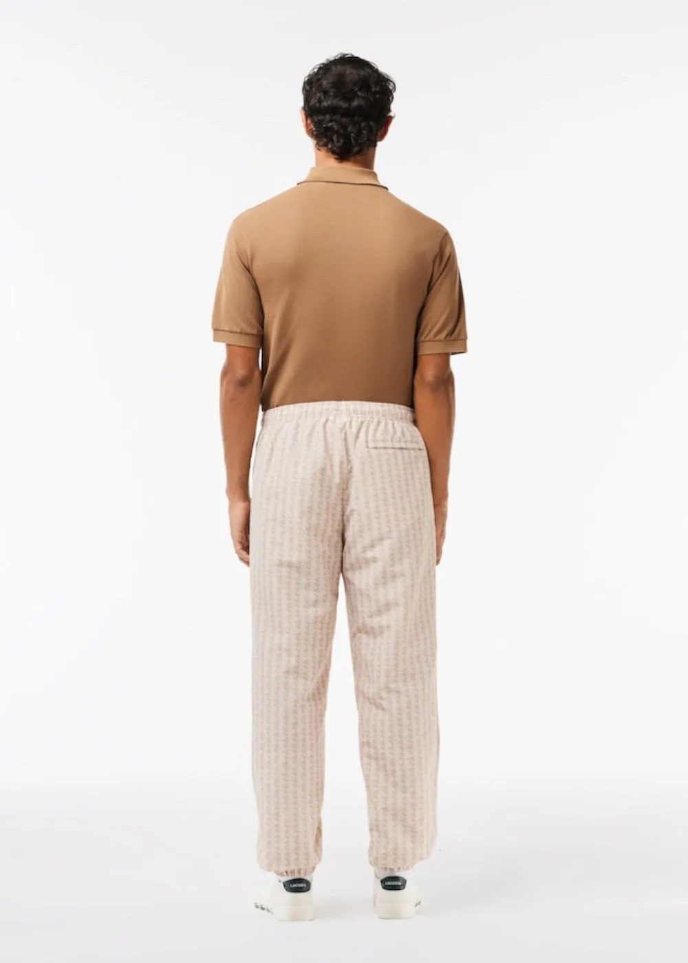 Pantalon de Survêtement Lacoste - Monogramme Iconique beige