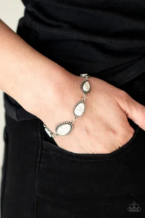 Paparazzi Elemental Exploration - White Stone Bracelet