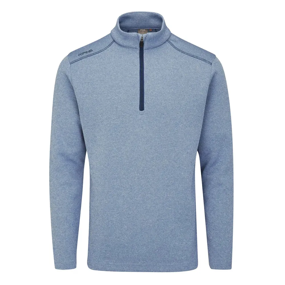 PING PULL 1/4 ZIP RAMSEY STONE BLUE