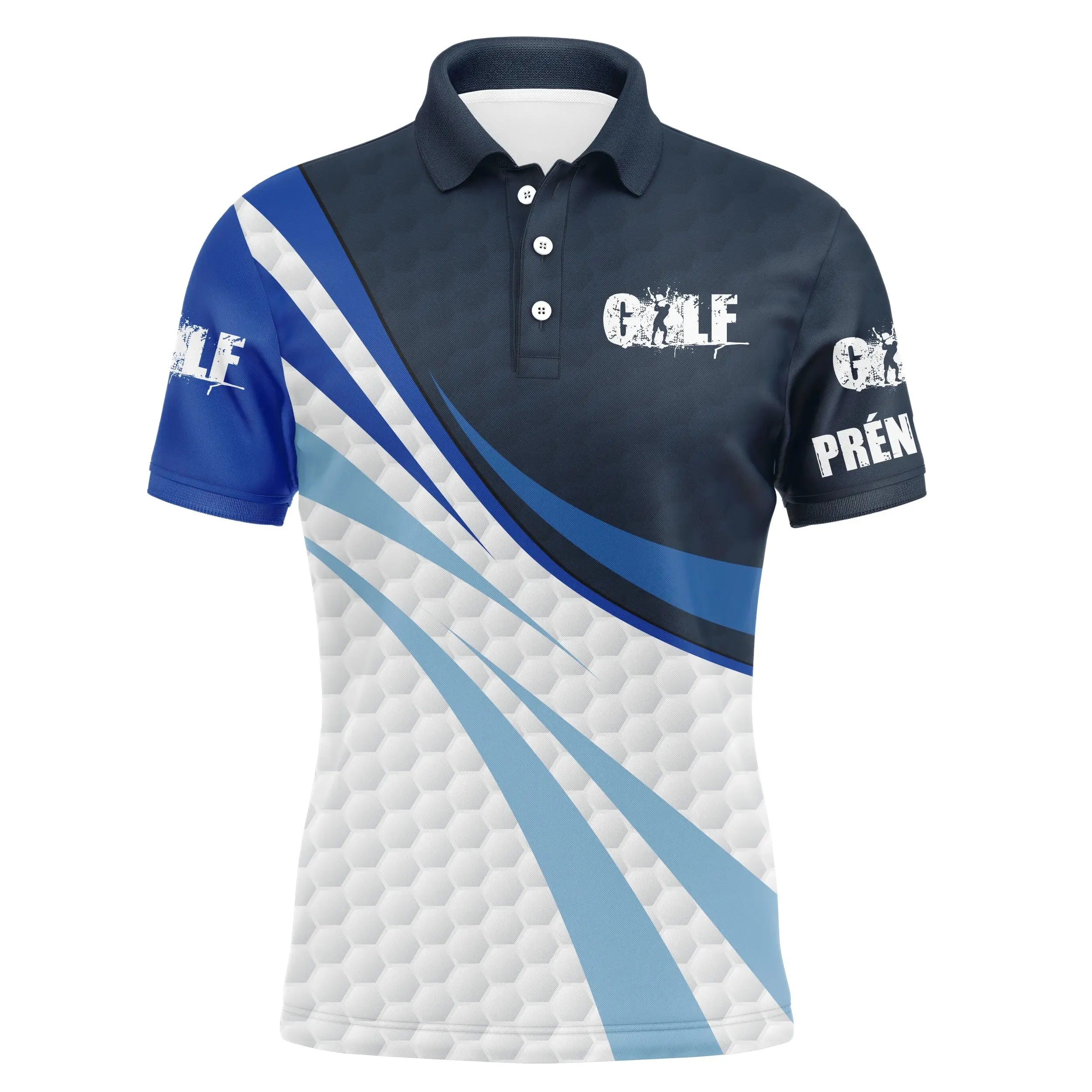 Polo Golf Personnalisé - Confortable et légant, Motif Swing de Golf Unique - Idéal pour Golfeurs - CT12072314