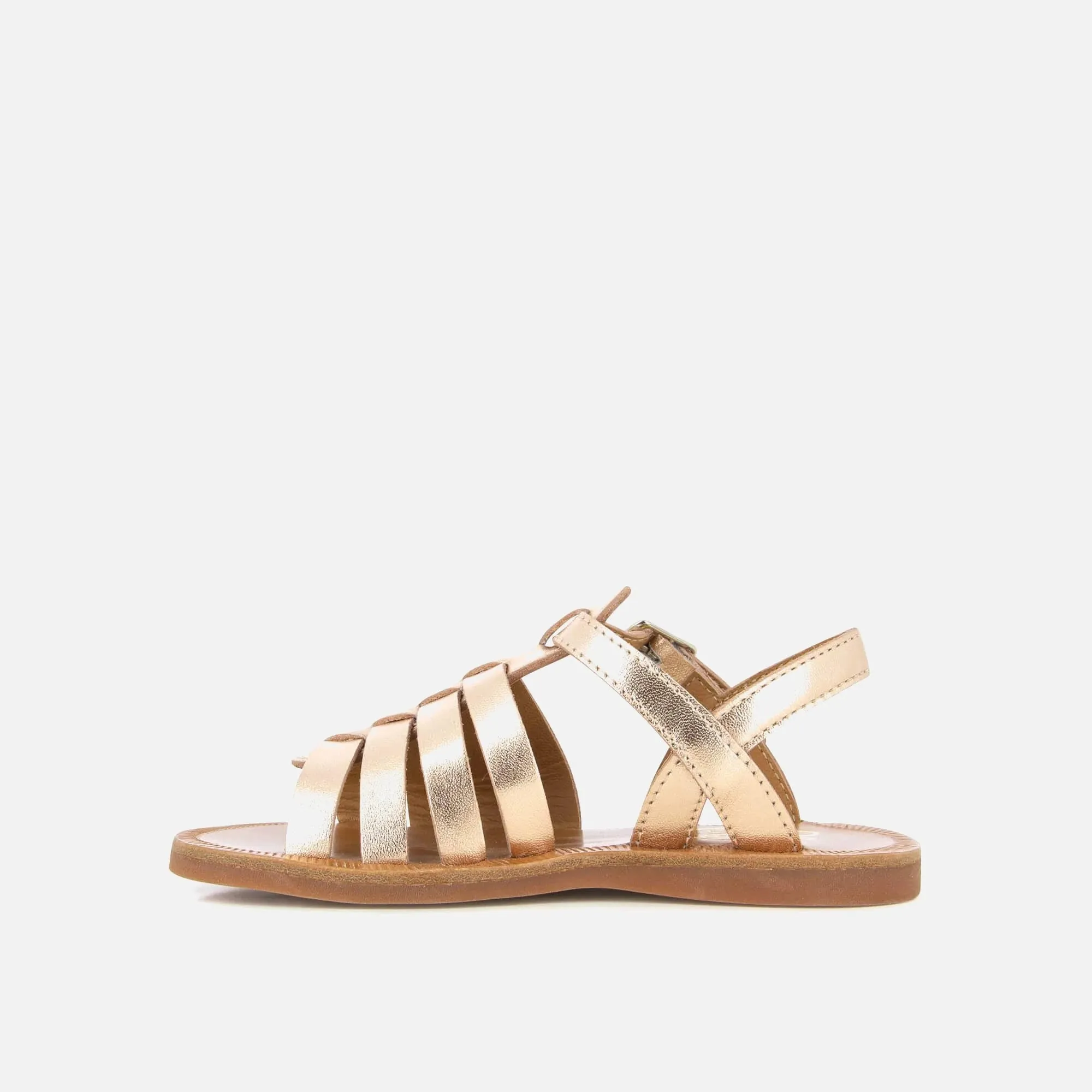 POM D'API PLAGETTE STRAP rose gold Sandales Nu Pieds