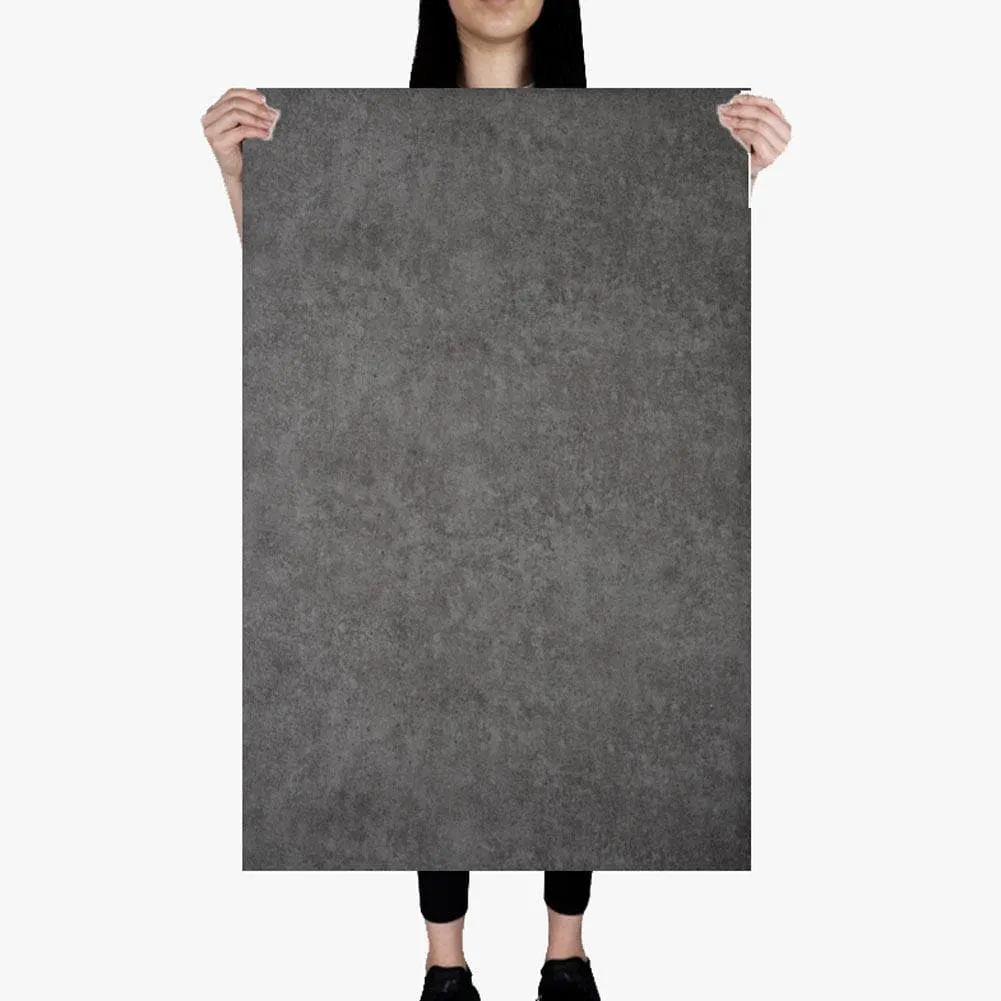 Premium Waterproof Flat Lay Backdrop - 'Ashfield' Dark Concrete (62cm x 100cm)