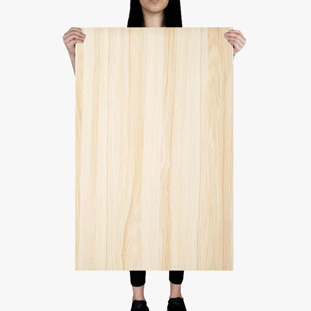 Premium Waterproof Flat Lay Backdrop - 'Hawthorn' Light Woodgrain (62cm x 100cm)