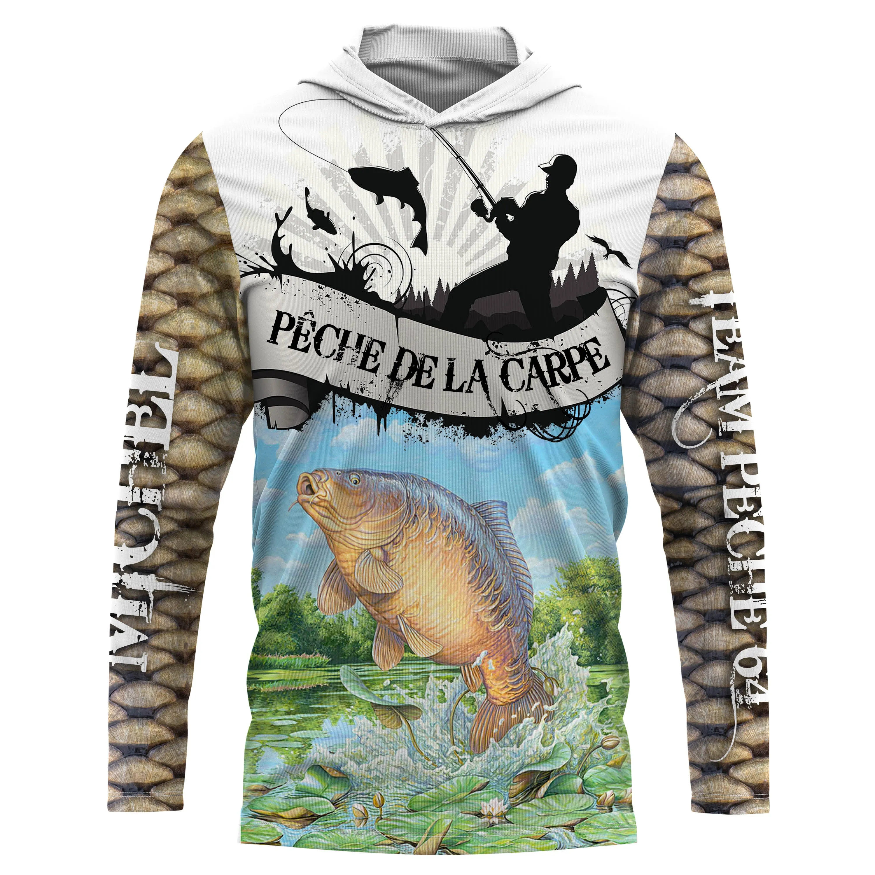 Pêche De La Carpe - Cadeaux Uniques et Personnalisés Pour Pêcheurs, T-Shirts Respirants Pour Toutes Saisons - VEPECA019