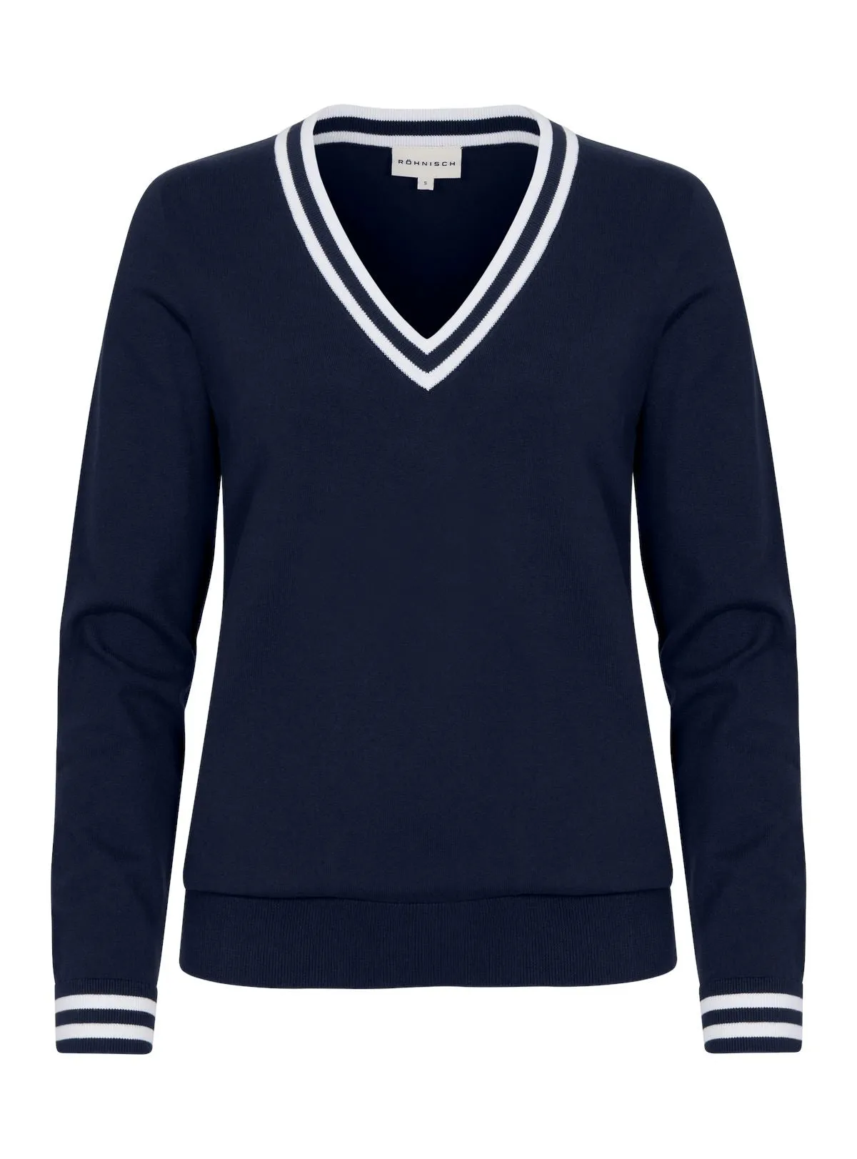 Rhnisch pull Adele knitted sweater, Navy