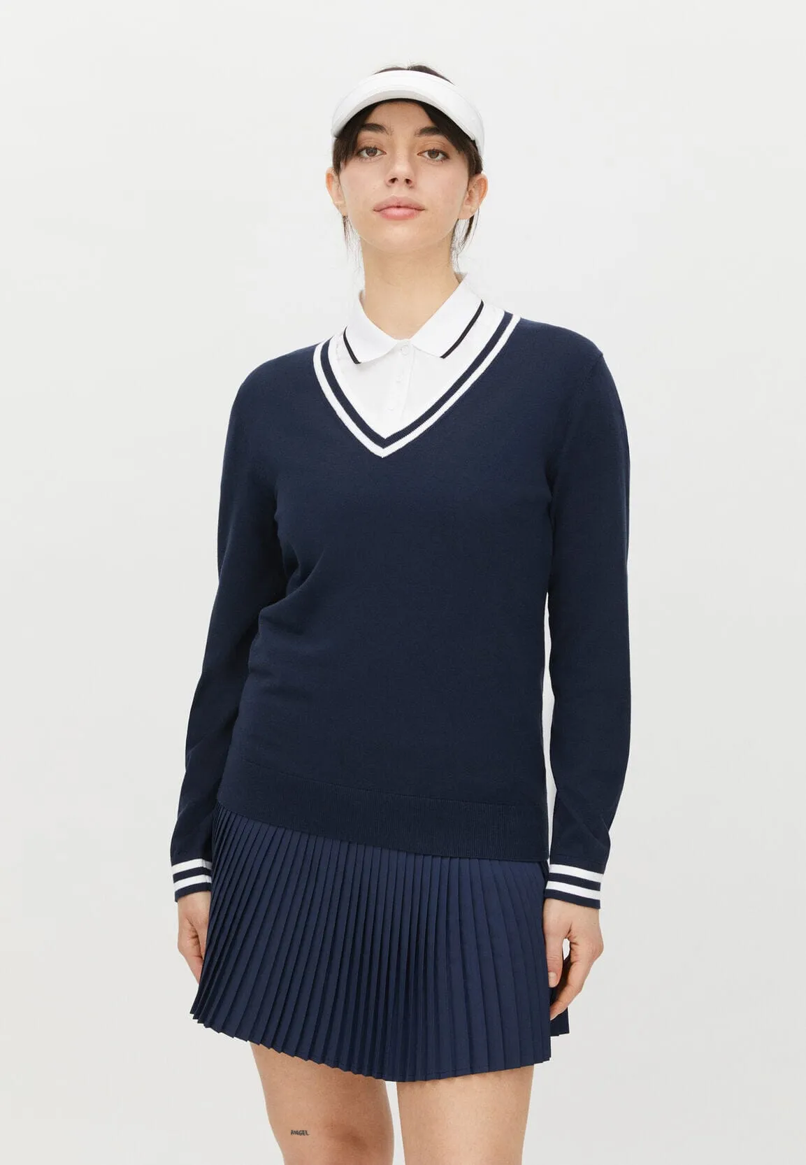 Rhnisch pull Adele knitted sweater, Navy