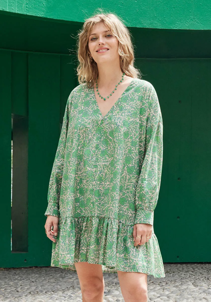 Robe ALAMO Green Blossom