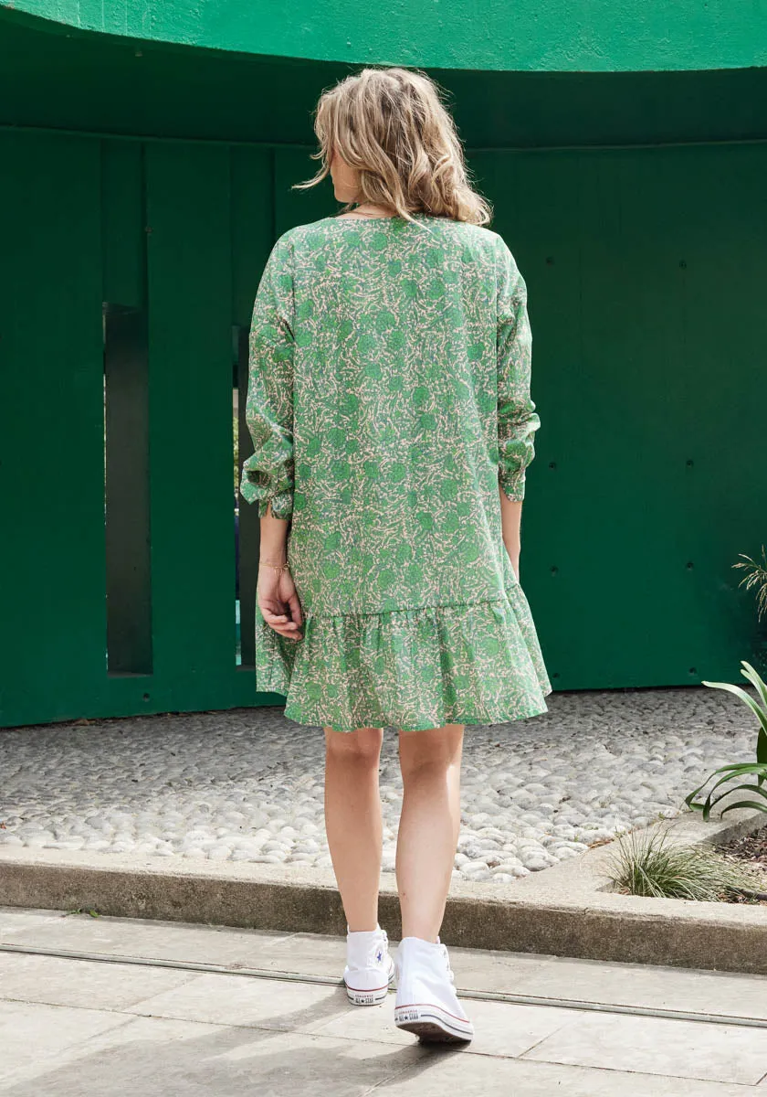 Robe ALAMO Green Blossom