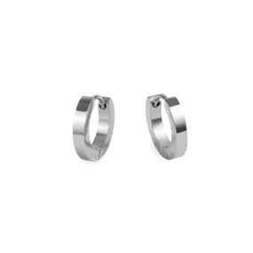 Small plain huggie earrings