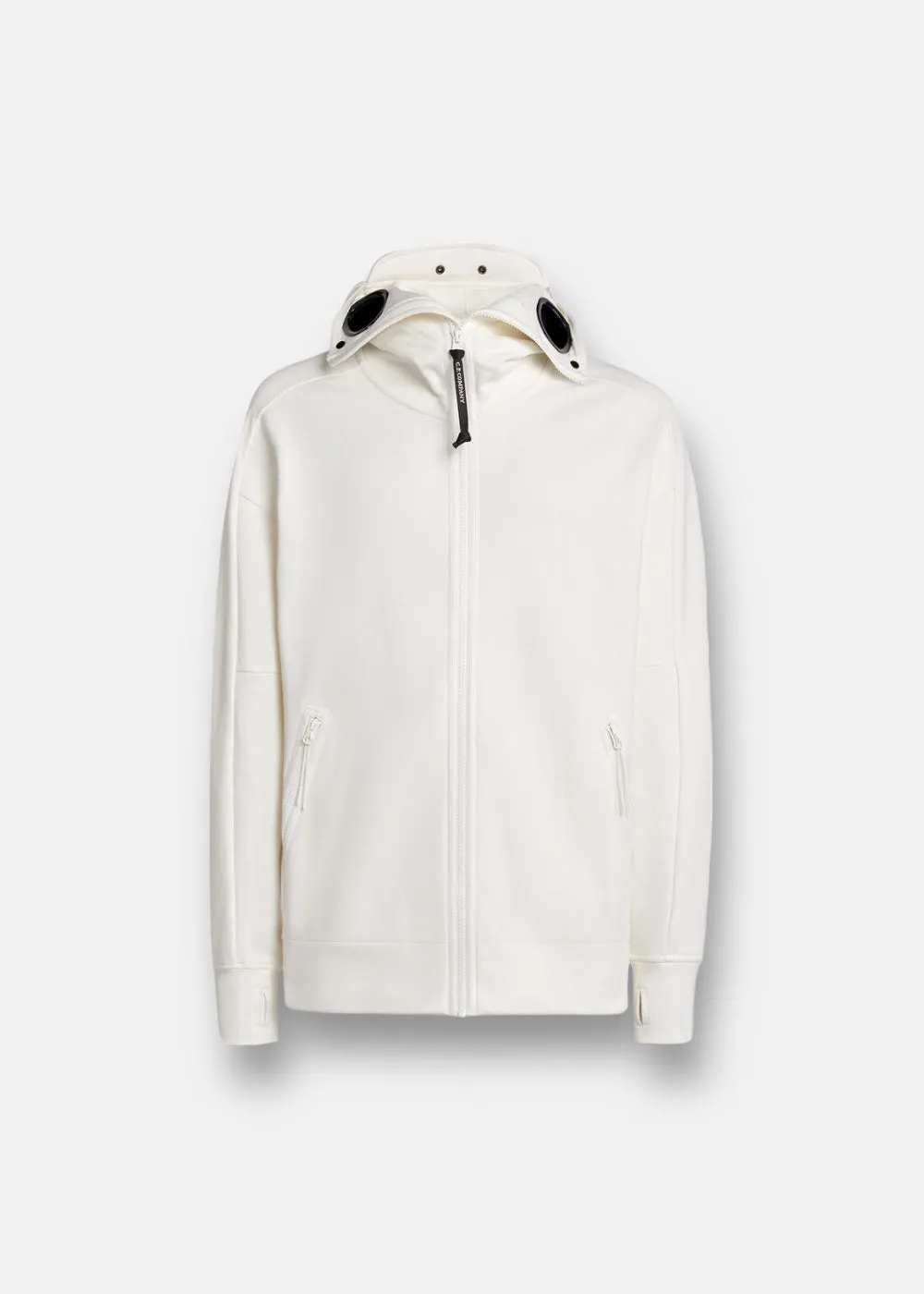 Sweat-shirt full zip blanc