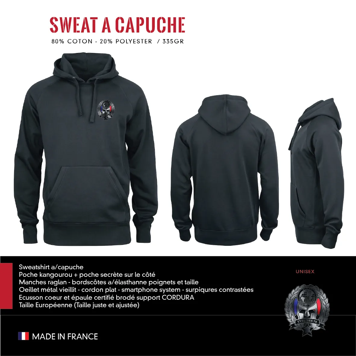 Sweat à Capuche IPA78