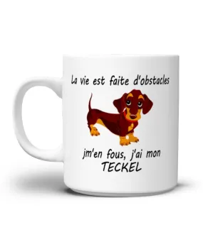 Teckel Chien Mug La Vie est Faite d'Obstacles CTS23032203