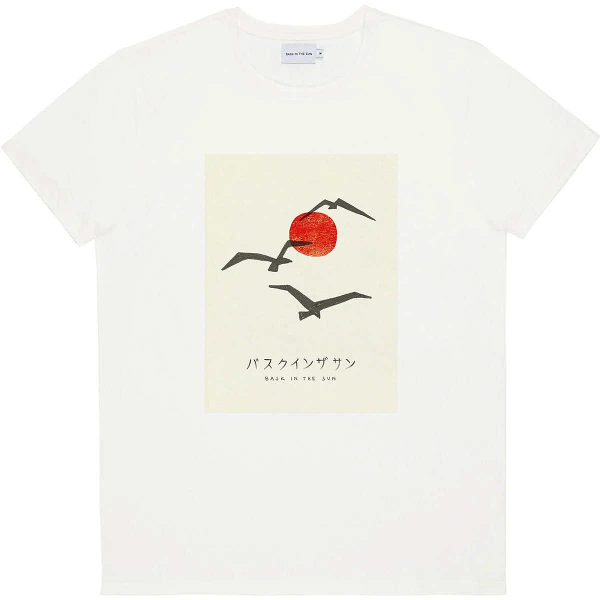 Tee-shirt Bask in the Sun natural Sunset Birds