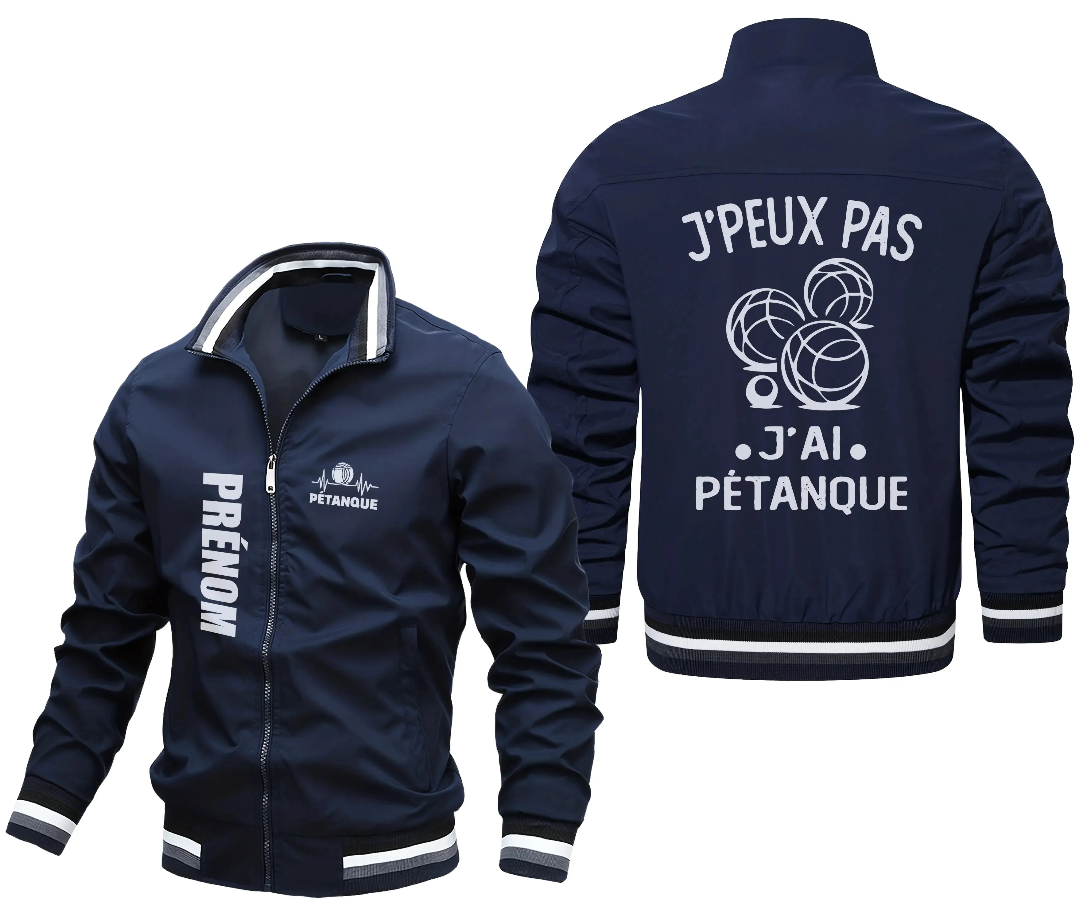 Veste De Pétanque Avec Prénom Et Logo Personnalisés, J'peux Pas J'ai Pétanque, Cadeau Idéal Bouliste - CT07092359