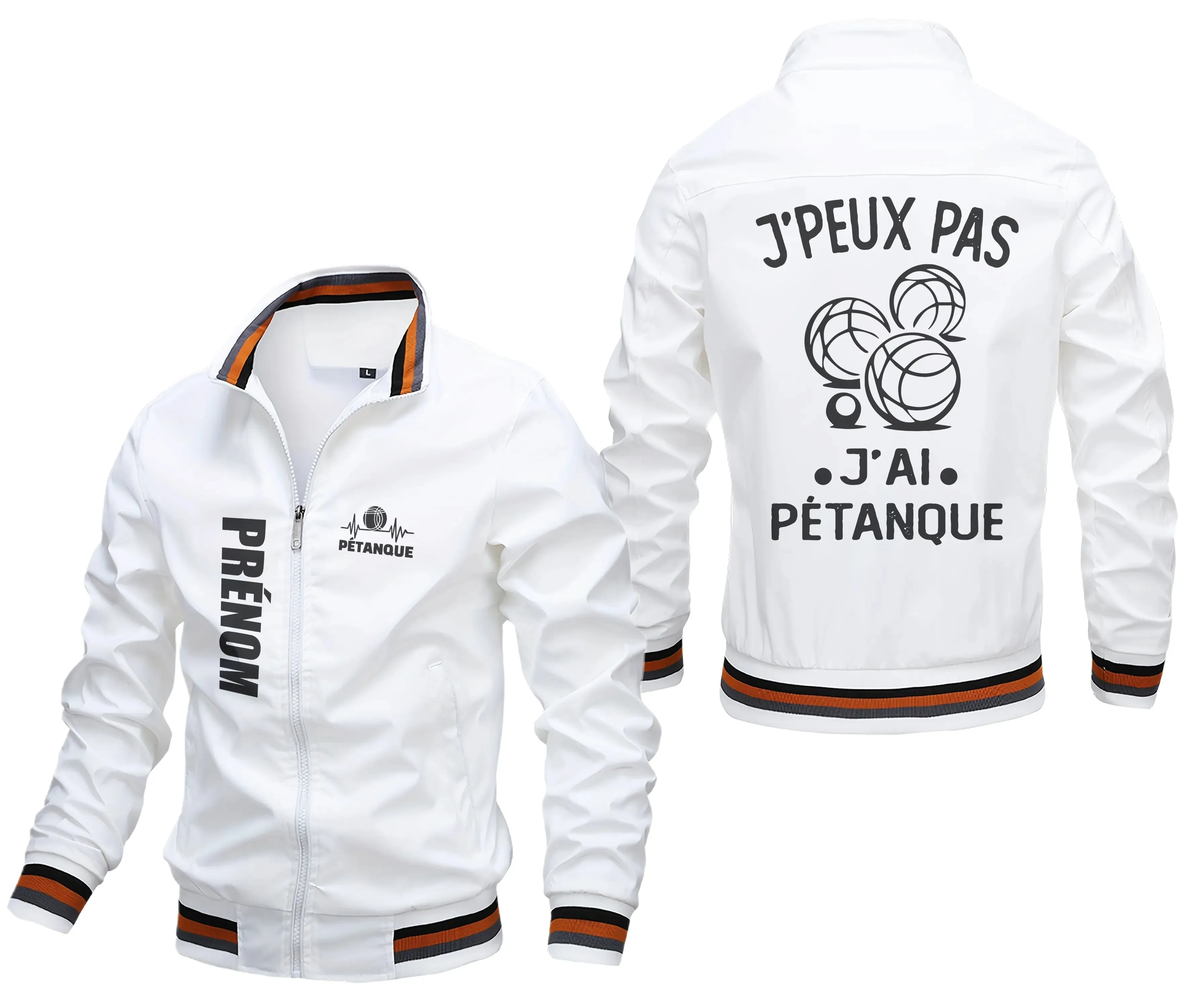 Veste De Pétanque Avec Prénom Et Logo Personnalisés, J'peux Pas J'ai Pétanque, Cadeau Idéal Bouliste - CT07092359