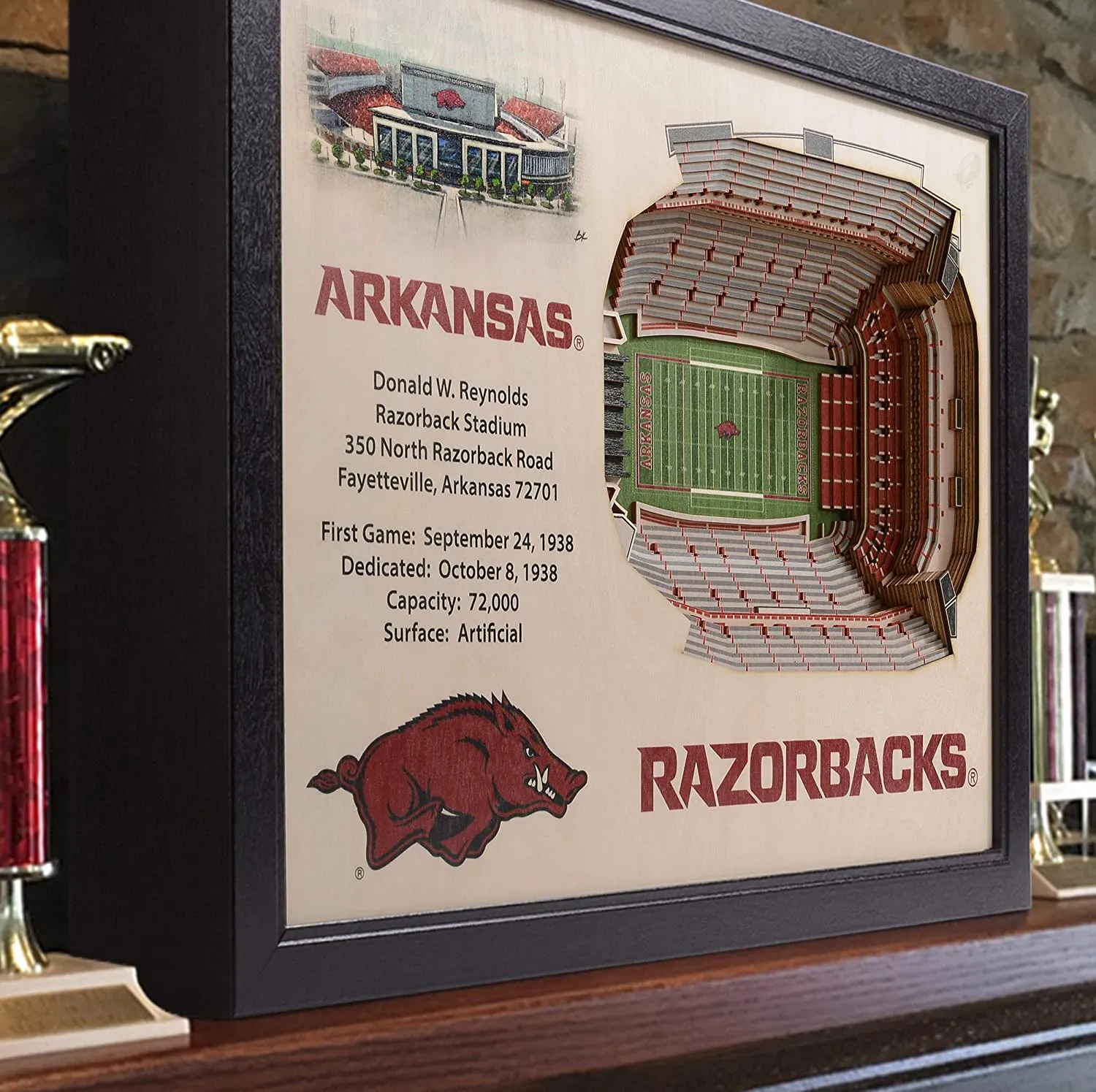 YouTheFan! NCAA 25-Layer StadiumView Wall Art