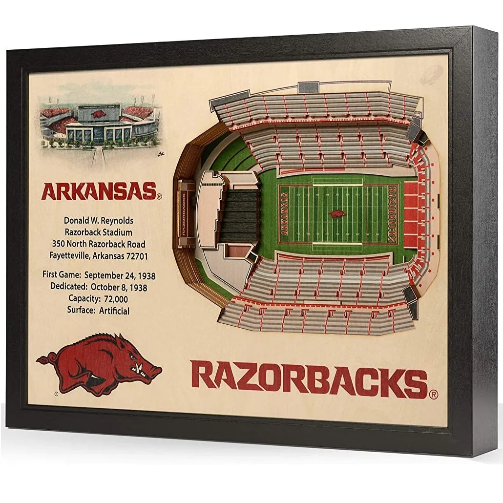 YouTheFan! NCAA 25-Layer StadiumView Wall Art